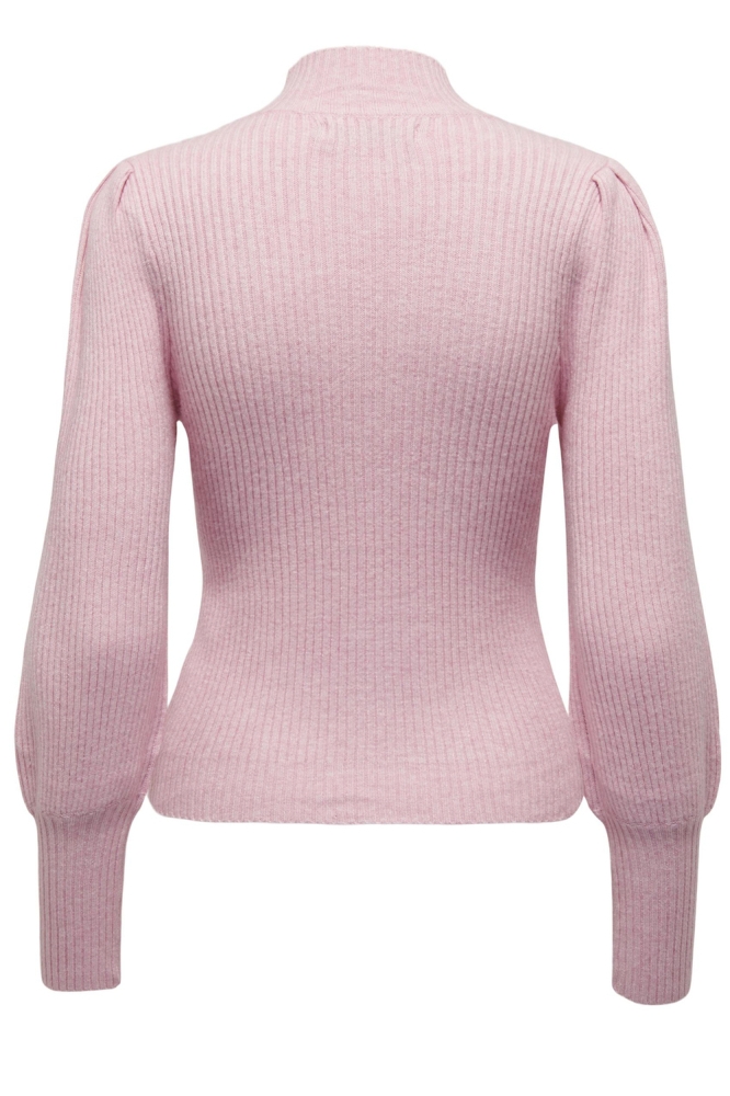 ONLKATIA L/S HIGHNECK PULLOVER KNT 15232494 LIGHT PINK/MELANGE